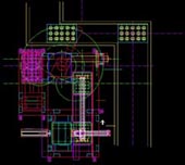 cad drawing of gantry system